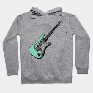 Sea Foam Green Electric Guitar Hoodie